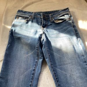 Destressed Jeans with custom fringe
